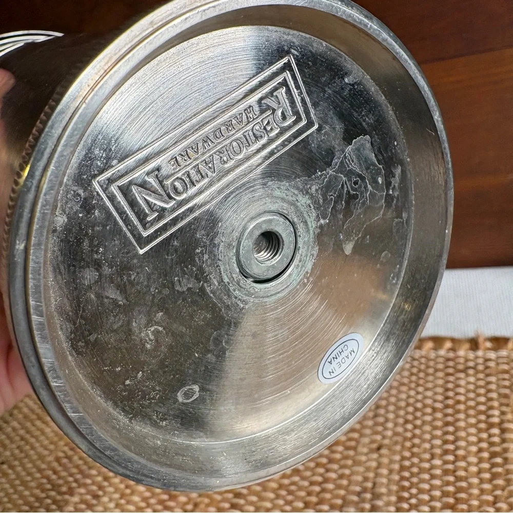 Restoration Hardware Silver Dial A Drink Cocktail Recipe Shaker